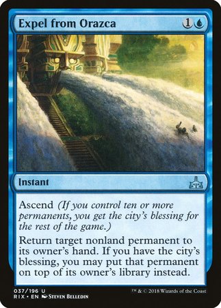 Expel from Orazca [Rivals of Ixalan] | Dumpster Cat Games