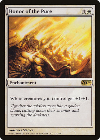 Honor of the Pure [Magic 2012] | Dumpster Cat Games