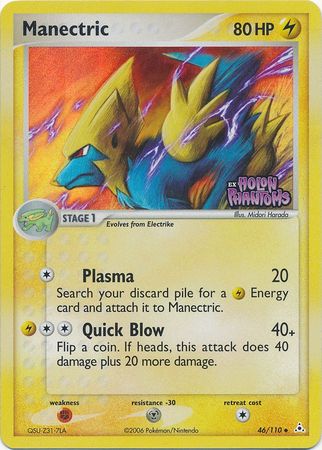 Manectric (46/110) (Stamped) [EX: Holon Phantoms] | Dumpster Cat Games