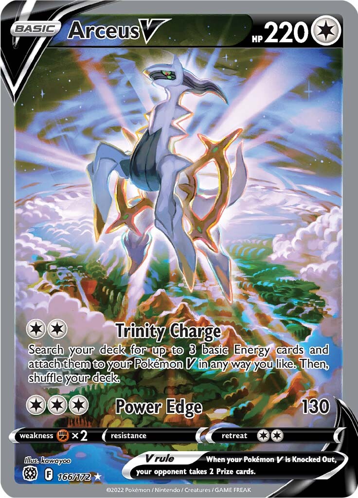 Arceus V (166/172) [Sword & Shield: Brilliant Stars] | Dumpster Cat Games
