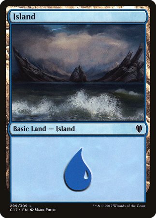 Island (299) [Commander 2017] | Dumpster Cat Games