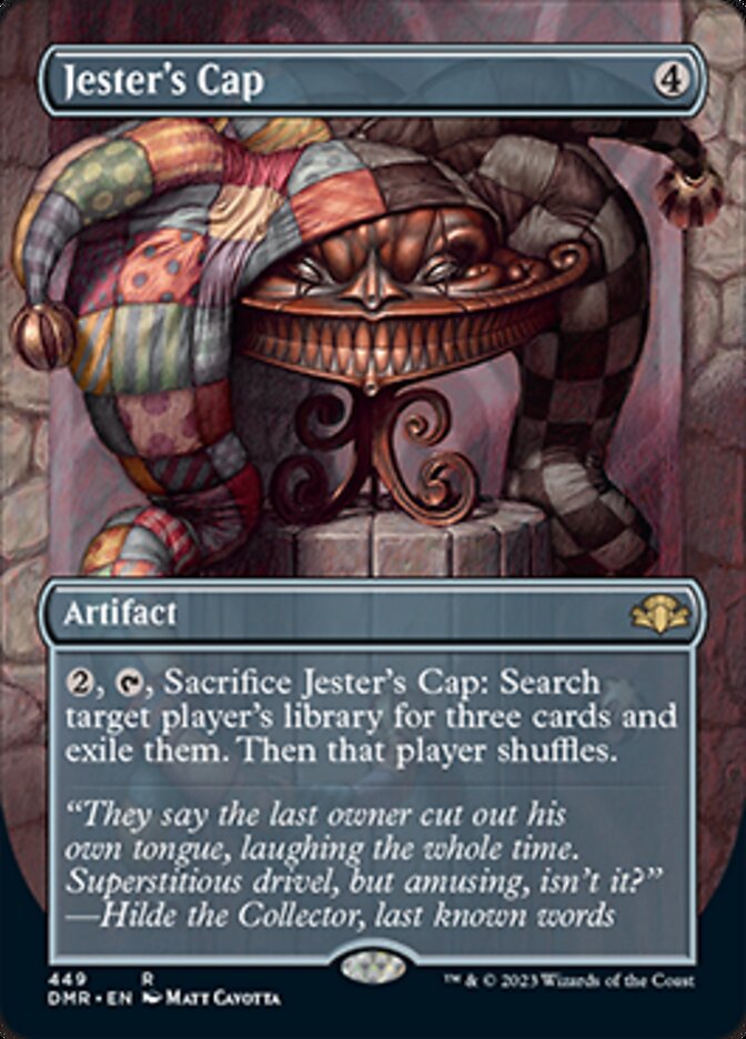 Jester's Cap (Borderless Alternate Art) [Dominaria Remastered] | Dumpster Cat Games