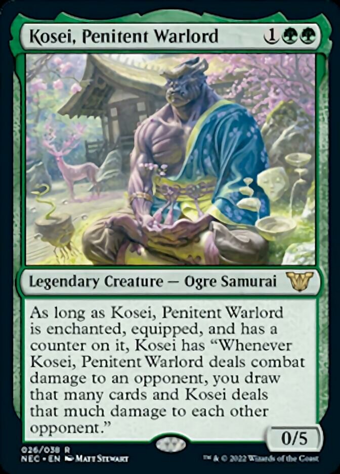 Kosei, Penitent Warlord [Kamigawa: Neon Dynasty Commander] | Dumpster Cat Games