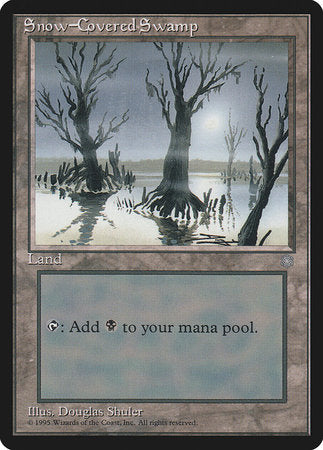 Snow-Covered Swamp [Ice Age] | Dumpster Cat Games