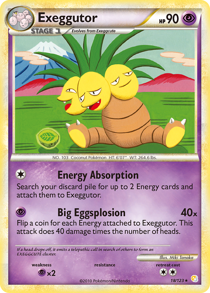Exeggutor (18/123) [HeartGold & SoulSilver: Base Set] | Dumpster Cat Games