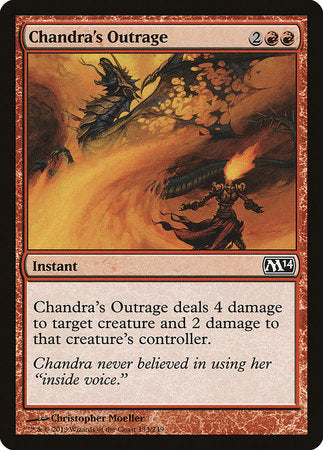 Chandra's Outrage [Magic 2014] | Dumpster Cat Games