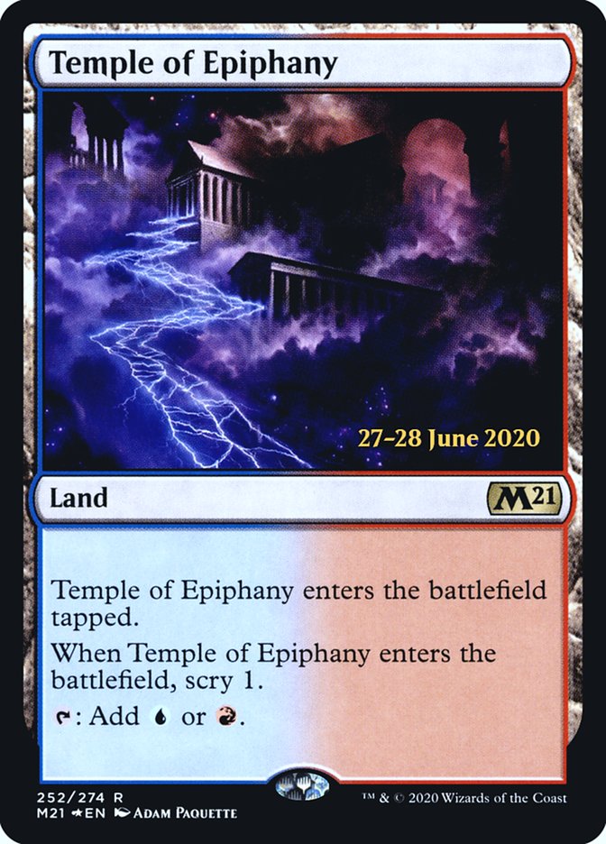 Temple of Epiphany  [Core Set 2021 Prerelease Promos] | Dumpster Cat Games