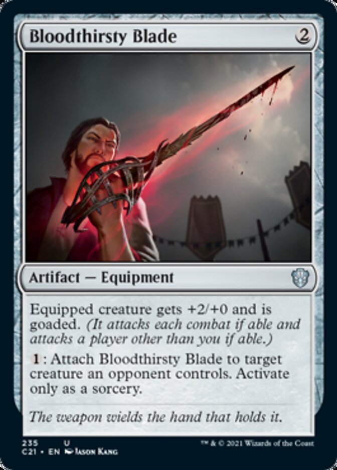 Bloodthirsty Blade [Commander 2021] | Dumpster Cat Games