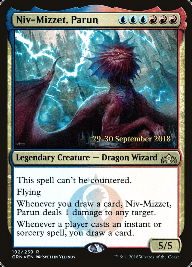 Niv-Mizzet, Parun  [Guilds of Ravnica Prerelease Promos] | Dumpster Cat Games