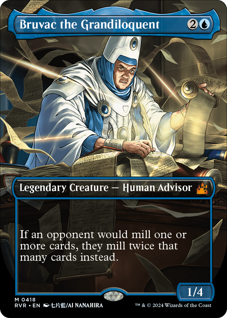 Bruvac the Grandiloquent (Anime Borderless) [Ravnica Remastered] | Dumpster Cat Games