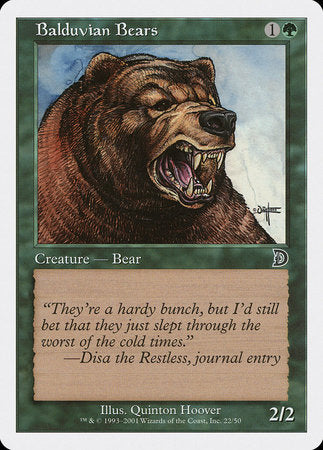 Balduvian Bears [Deckmasters] | Dumpster Cat Games