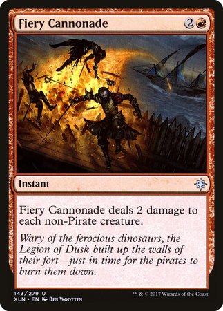 Fiery Cannonade [Ixalan] | Dumpster Cat Games