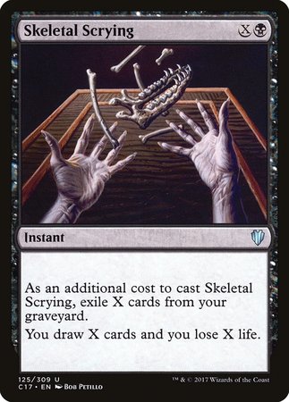 Skeletal Scrying [Commander 2017] | Dumpster Cat Games