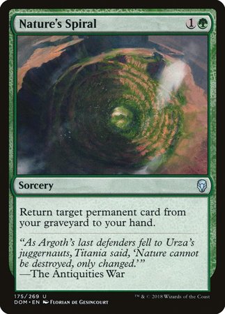 Nature's Spiral [Dominaria] | Dumpster Cat Games