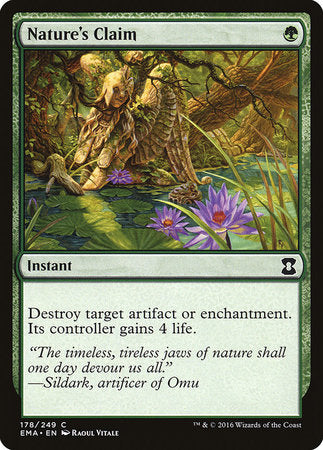 Nature's Claim [Eternal Masters] | Dumpster Cat Games