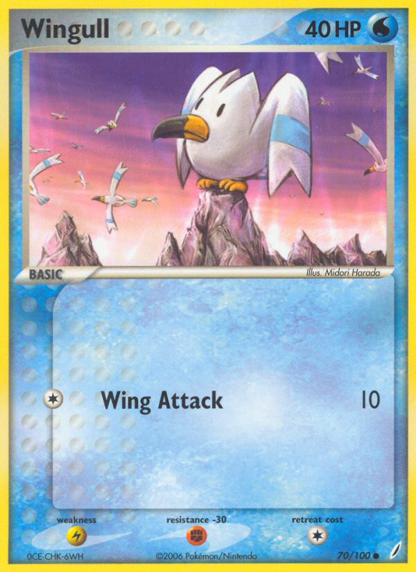 Wingull (70/100) [EX: Crystal Guardians] | Dumpster Cat Games