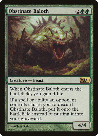 Obstinate Baloth [Magic 2011] | Dumpster Cat Games