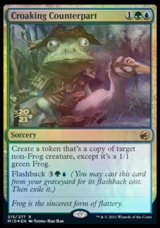 Croaking Counterpart [Innistrad: Midnight Hunt Prerelease Promos] | Dumpster Cat Games