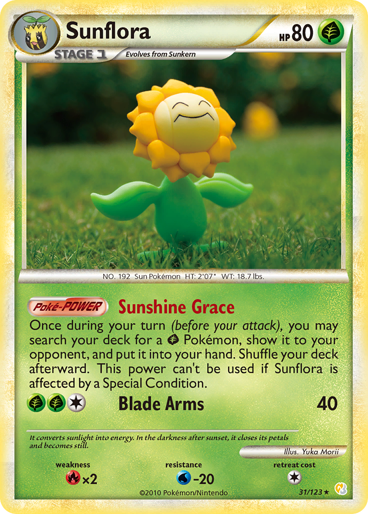 Sunflora (31/123) [HeartGold & SoulSilver: Base Set] | Dumpster Cat Games