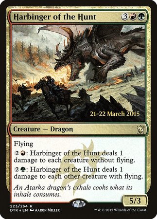 Harbinger of the Hunt [Dragons of Tarkir Promos] | Dumpster Cat Games