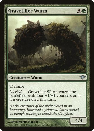Gravetiller Wurm [Dark Ascension] | Dumpster Cat Games