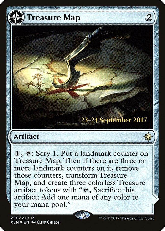 Treasure Map // Treasure Cove  [Ixalan Prerelease Promos] | Dumpster Cat Games