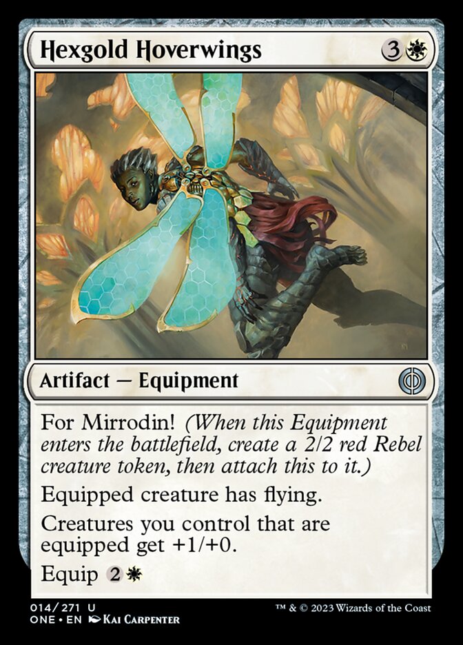 Hexgold Hoverwings [Phyrexia: All Will Be One] | Dumpster Cat Games