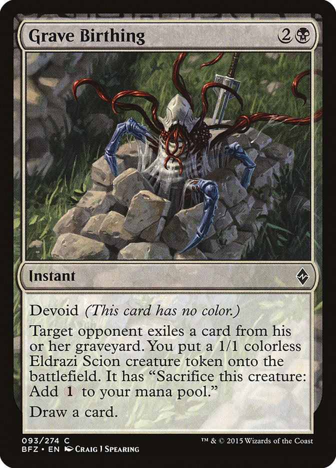 Grave Birthing [Battle for Zendikar] | Dumpster Cat Games