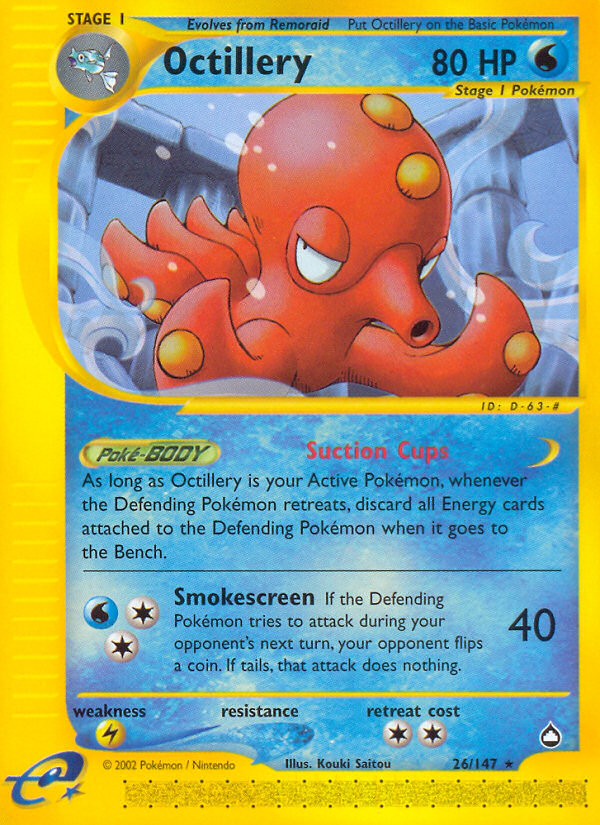 Octillery (26/147) [Aquapolis] | Dumpster Cat Games