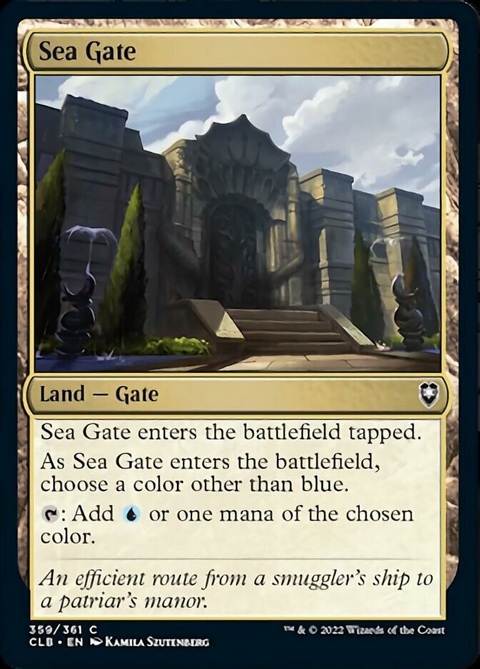 Sea Gate [Commander Legends: Battle for Baldur's Gate] | Dumpster Cat Games
