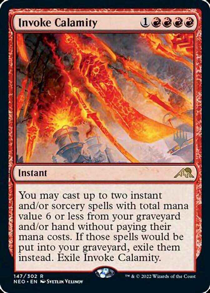 Invoke Calamity (Promo Pack) [Kamigawa: Neon Dynasty Promos] | Dumpster Cat Games