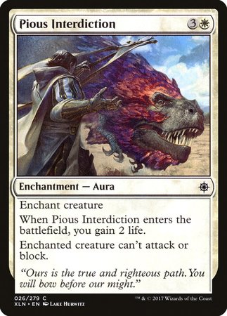 Pious Interdiction [Ixalan] | Dumpster Cat Games
