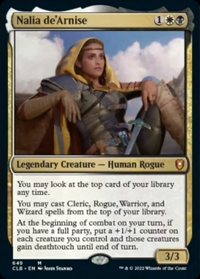 Nalia de'Arnise [Commander Legends: Battle for Baldur's Gate] | Dumpster Cat Games