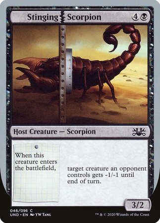 Stinging Scorpion [Unsanctioned] | Dumpster Cat Games