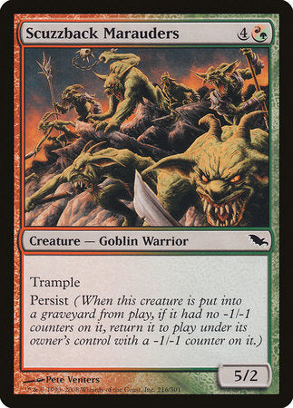 Scuzzback Marauders [Shadowmoor] | Dumpster Cat Games