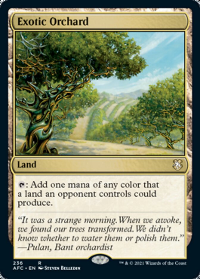 Exotic Orchard [Dungeons & Dragons: Adventures in the Forgotten Realms Commander] | Dumpster Cat Games