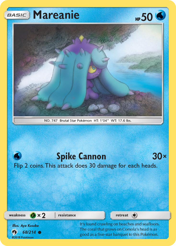 Mareanie (68/214) [Sun & Moon: Lost Thunder] | Dumpster Cat Games