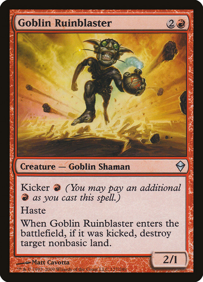 Goblin Ruinblaster [Zendikar] | Dumpster Cat Games