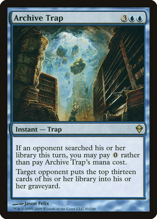 Archive Trap [Zendikar] | Dumpster Cat Games