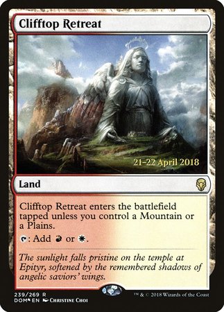 Clifftop Retreat [Dominaria Promos] | Dumpster Cat Games
