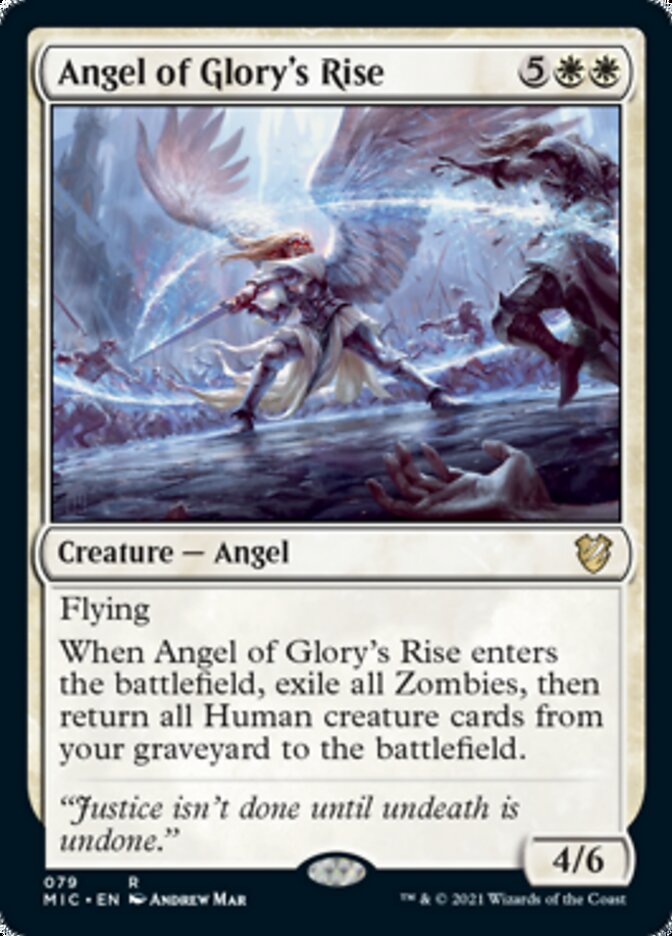 Angel of Glory's Rise [Innistrad: Midnight Hunt Commander] | Dumpster Cat Games