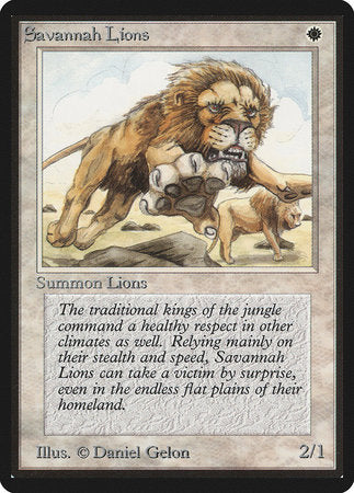 Savannah Lions [Limited Edition Beta] | Dumpster Cat Games