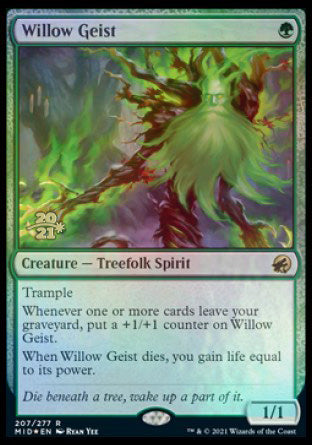 Willow Geist [Innistrad: Midnight Hunt Prerelease Promos] | Dumpster Cat Games