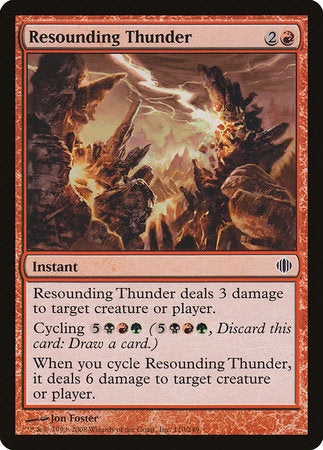 Resounding Thunder [Shards of Alara] | Dumpster Cat Games