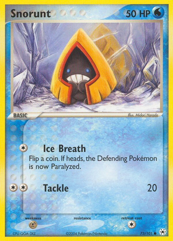 Snorunt (73/101) [EX: Hidden Legends] | Dumpster Cat Games