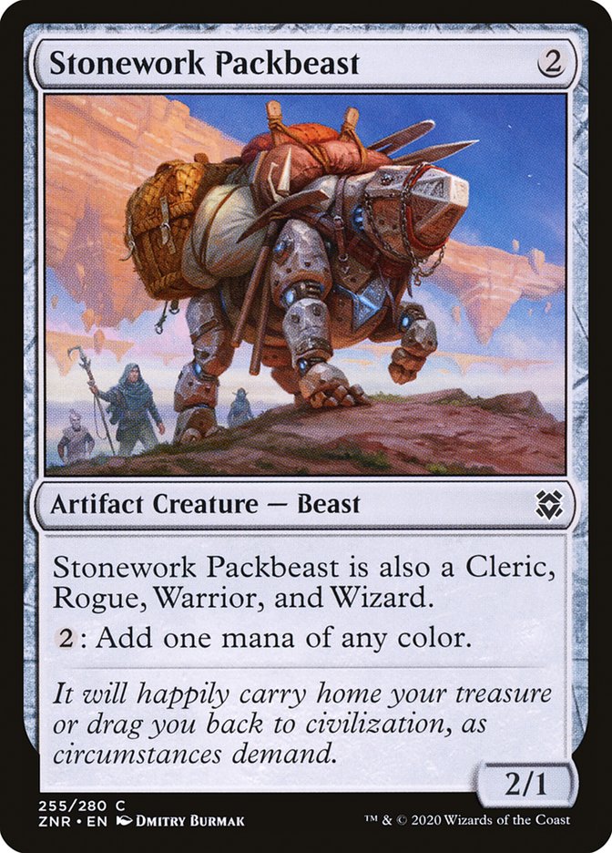 Stonework Packbeast [Zendikar Rising] | Dumpster Cat Games