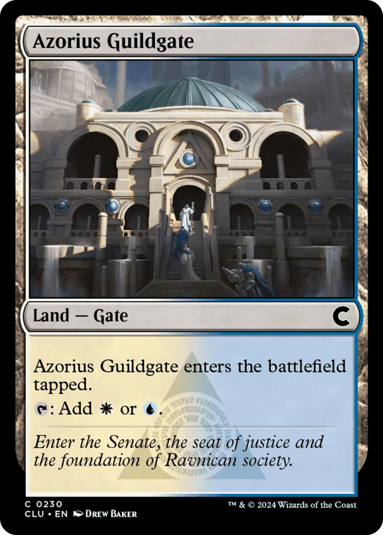 Azorius Guildgate [Ravnica: Clue Edition] | Dumpster Cat Games