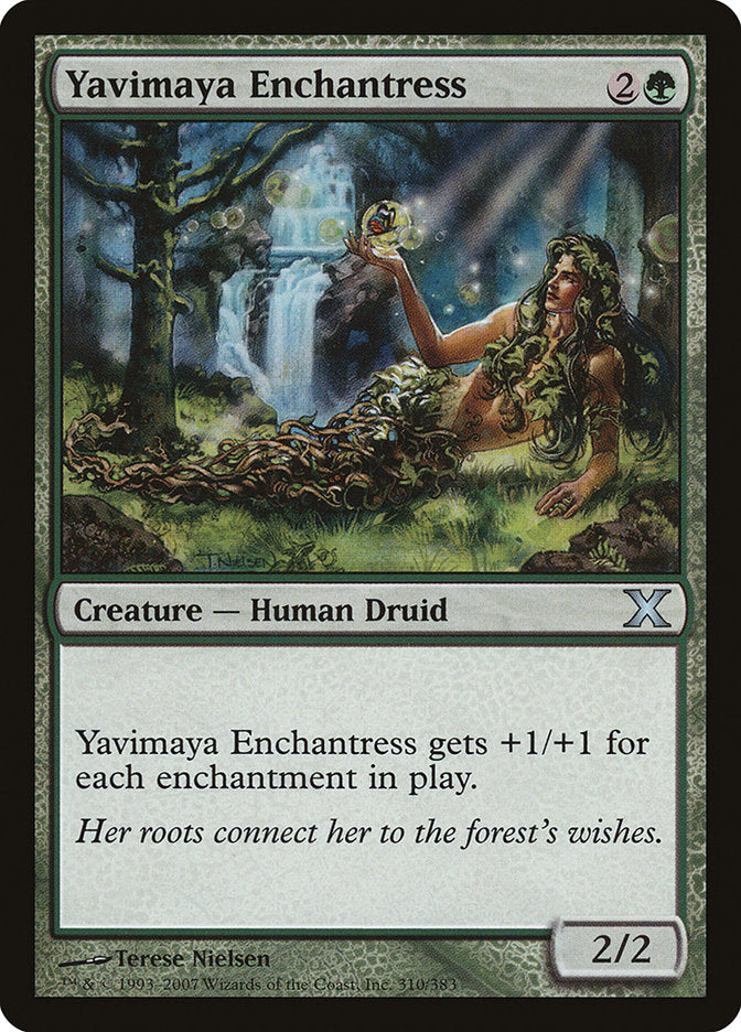 Yavimaya Enchantress [Tenth Edition] | Dumpster Cat Games