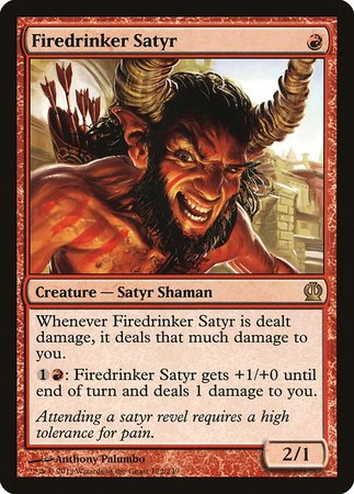 Firedrinker Satyr [Theros] | Dumpster Cat Games
