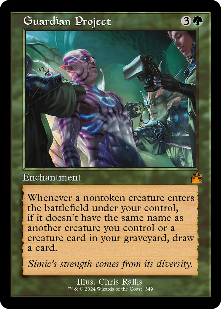 Guardian Project (Retro Frame) [Ravnica Remastered] | Dumpster Cat Games